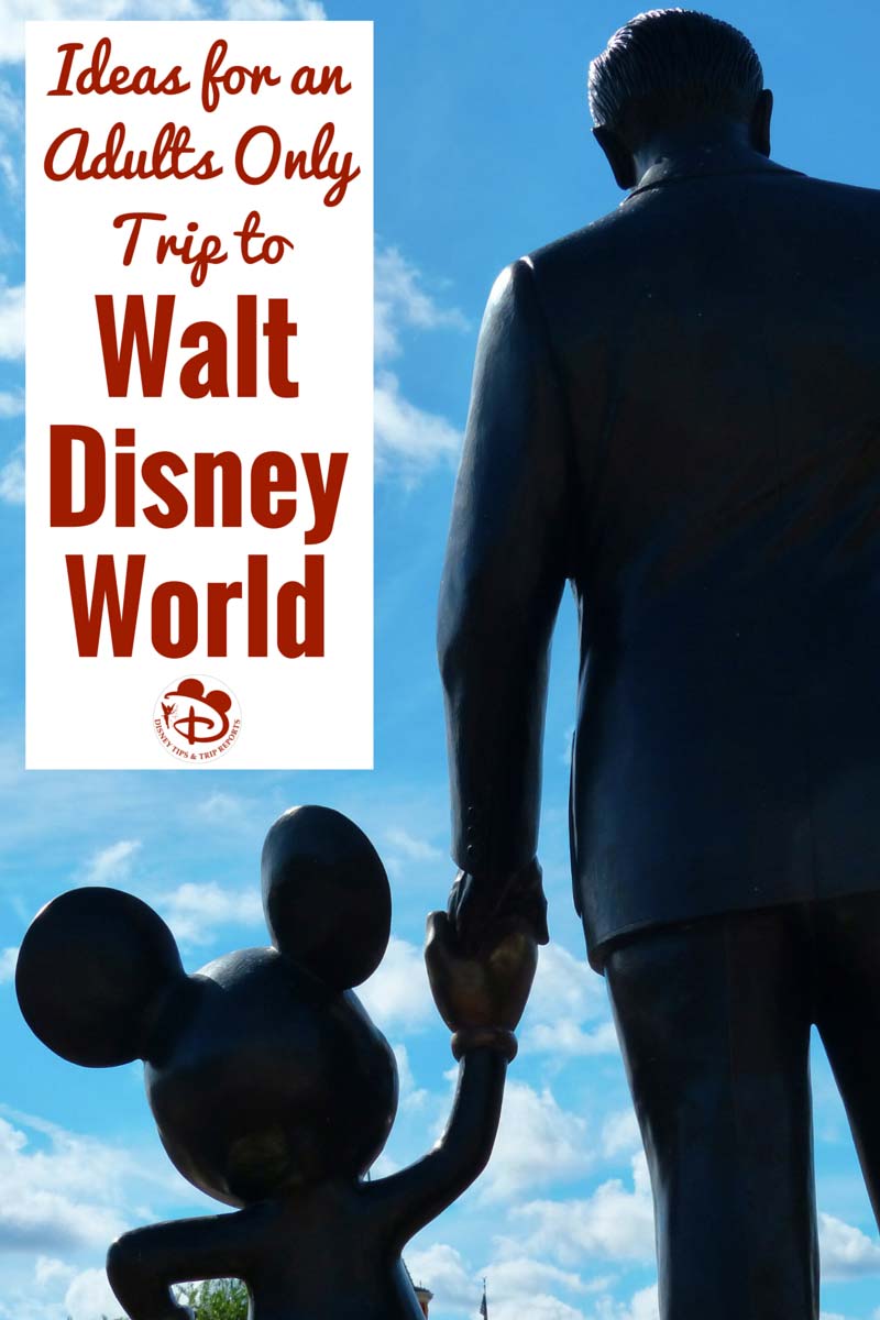 Ideas for an Adults Only trip to Walt Disney World. Disney isn't just for kids! If you are thinking about taking an adults-only vacation to Walt Disney World, check out this great article for lots of great ideas of things to do!