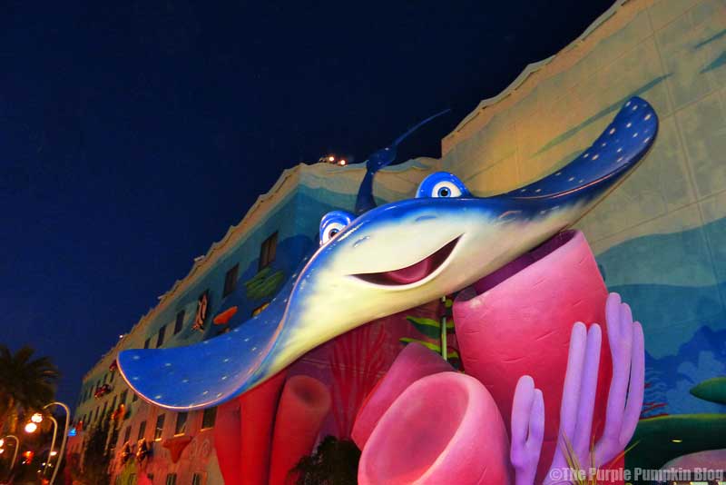 Disney's Art of Animation Resort - Finding Nemo Courtyard - Mr. Ray Statue