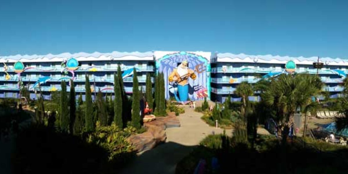 Disney's Art of Animation - The Little Mermaid Courtyard - King Triton Statue