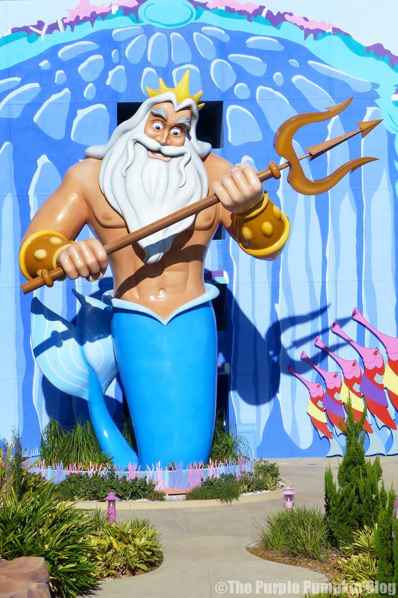 Disney's Art of Animation - The Little Mermaid Courtyard - King Triton Statue