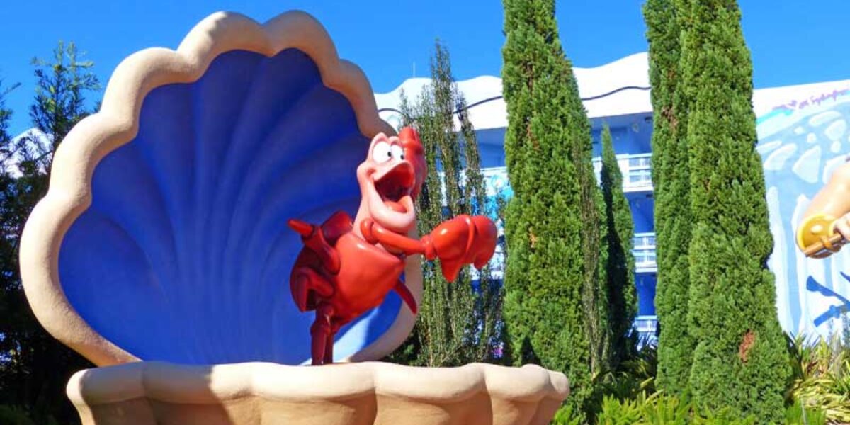 Disney's Art of Animation - The Little Mermaid Courtyard - Sebastian Statue