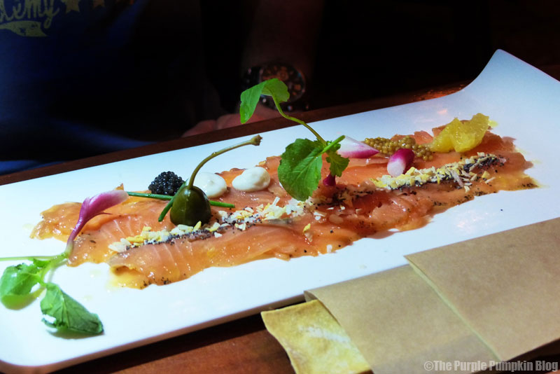 Le Cellier - Canada Pavilion - Epcot World Showcase - Canadian Maple Whisky-Cured Salmon
