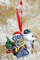WALL-E & EVE Disney Christmas Ornament