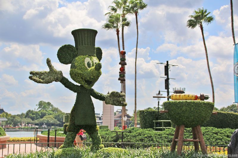 Epcot Food & Wine Festival - Mickey Topiary