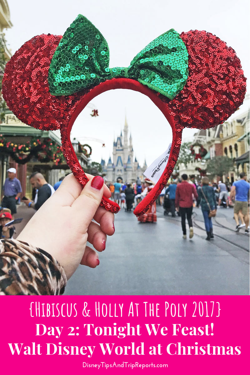 Day 2: Tonight We Feast! / Hibiscus & Holly At The Poly Disney Trip Report 2017. In this trip report there is a day at Magic Kingdom, with breakfast at Crystal Palace. Dinner is the Polynesian Twilight Feast; the in-room dining from 'Ohana.