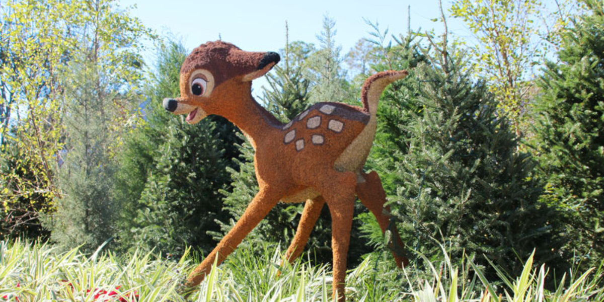 Bambi - Epcot Epcot Christmas Topiaries