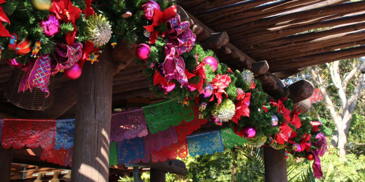 Christmas Decorations - Mexico Pavilion - Epcot World Showcase